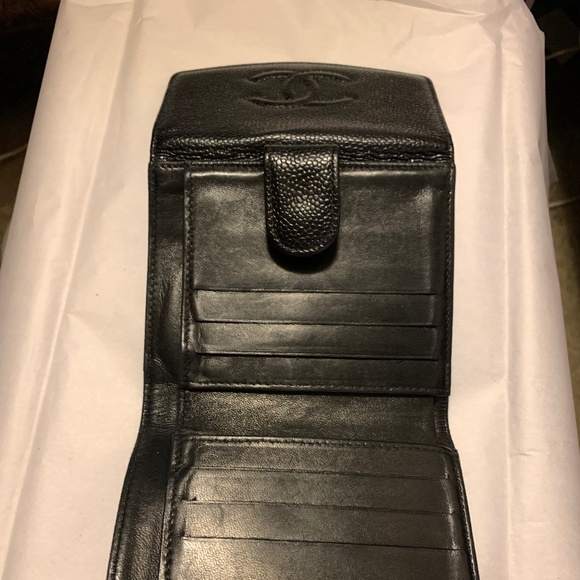 CHANEL BLACK CC Wallet, Vintage - Picture 4 of 10